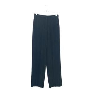 DKNY women dark gray pleated trouser pants size 8